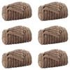 vidaXL Couvertures &agrave; jeter 6 pc Camel 150 x 130 cm 2.85 kg Polaire