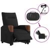 vidaXL Fauteuil inclinable &eacute;lectrique noir tissu