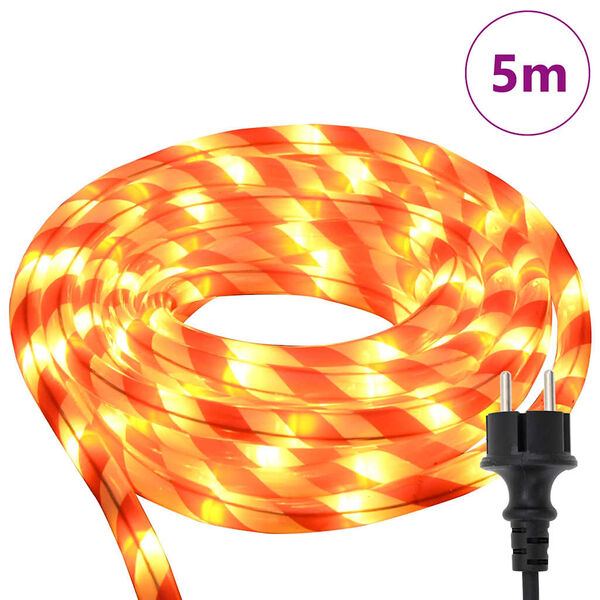 vidaXL Lumi&egrave;re en corde avec 120 LED Blanc chaud 5 m PVC