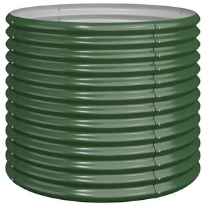 vidaXL Jardini&egrave;re de jardin Acier galvanis&eacute; 80x80x68 cm Vert