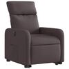 vidaXL Fauteuil inclinable &eacute;lectrique marron fonc&eacute; tissu