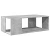 vidaXL Table basse gris b&eacute;ton 89,5x48x30 cm bois d'ing&eacute;nierie