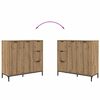 vidaXL Buffet Ch&ecirc;ne artisanal 89,5 x 33 x 82 cm Bois d'ing&eacute;nierie