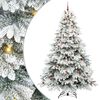 vidaXL Sapin de No&euml;l artificiel avec 300 LED Blanc 240 cm PE et PVC