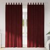 vidaXL Rideaux occultants 2 pcs Bordeaux 140 x 225 cm Velours