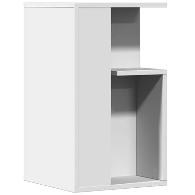 vidaXL Table d'appoint blanc 35x35x60 cm bois d’ingénierie