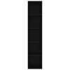 vidaXL Biblioth&egrave;que Noir 40x30x189 cm Bois d&rsquo;ing&eacute;nierie