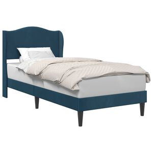 vidaXL Cadre de lit avec t&ecirc;te de lit Bleu 80 x 200 cm Velours