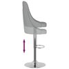 vidaXL Tabourets de bar lot de 2 gris clair tissu