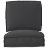 vidaXL Set de coussins de palette 2 pcs Noir Tissu Oxford
