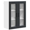 vidaXL Cabinet en verre mural PORTO Noir 60 x 31 x 80 cm