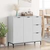 vidaXL Buffet Blanc brillant 89,5 x 33 x 82 cm Bois d'ing&eacute;nierie