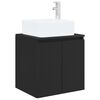 vidaXL Vanit&eacute; de lavabo mural Noir 53 x 35 x 63 cm Bois d'ing&eacute;nierie