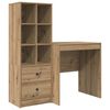 vidaXL Bureau Ch&ecirc;ne artisanal 115,5 x 50 x 127 cm 2 pc