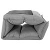 vidaXL Chaise pliable de sol Gris clair Tissu