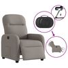 vidaXL Fauteuil inclinable &eacute;lectrique Taupe Tissu
