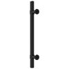 vidaXL Poignées d'armoire 10 pcs noir 128 mm acier inoxydable