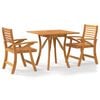 vidaXL Ensemble &agrave; manger de jardin 3 pcs Bois d'acacia solide