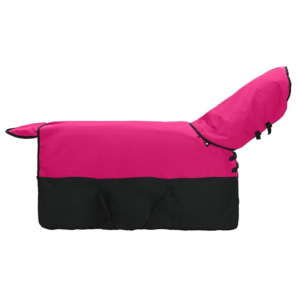 vidaXL Couverture &Eacute;quine Rose et Noir 75 cm Polyester