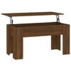 vidaXL Table basse Ch&ecirc;ne marron 101x49x52 cm Bois d'ing&eacute;nierie