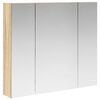 vidaXL Armoire Miroir de Salle de Bain Ch&ecirc;ne Sonoma 80 x 14.5 x 70 cm