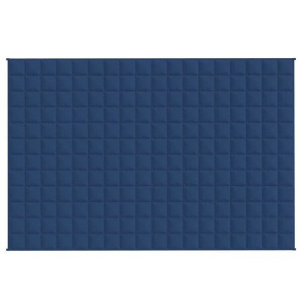 vidaXL Couverture lestée Bleu 120x180 cm 5 kg Tissu