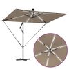 vidaXL Parasol Taupe 294 x 200 x 270 cm Polyester et Aluminium