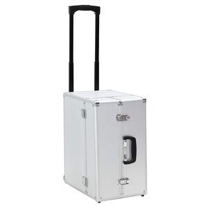 vidaXL Valise de pilote 47 x 39 x 27 cm Argent&eacute; Aluminium