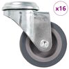 vidaXL 16 pcs Roulettes pivotantes &agrave; trou de boulon 50 mm