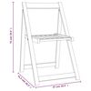 vidaXL Chaises pliables de jardin lot de 6 Bois d'acacia massif