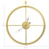 vidaXL Horloge murale Dor&eacute; 52 cm Fer