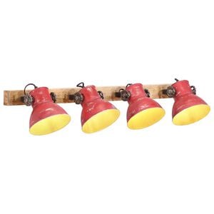 vidaXL Lampe murale 25 W rouge d&eacute;lav&eacute; 90x25 cm E27