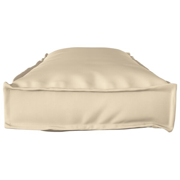 vidaXL Set de coussins de palette 2 pcs Beige 120 x 40 x 8 cm