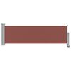 vidaXL Auvent lat&eacute;ral r&eacute;tractable de patio 80x300 cm Marron