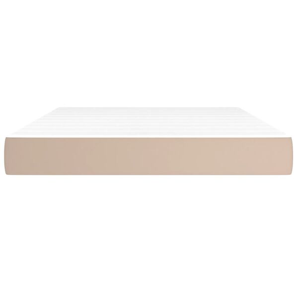 vidaXL Matelas de lit à ressorts ensachés Cappuccino 140x200x20 cm
