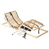 vidaXL Sommier &agrave; lattes Marron 90 x 190 cm Bois de h&ecirc;tre massif
