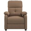vidaXL Fauteuil de massage Marron Tissu