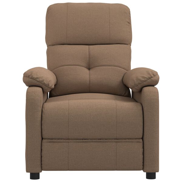vidaXL Fauteuil de massage Marron Tissu