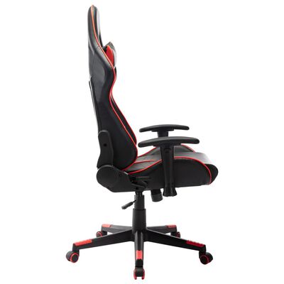 vidaXL Chaise de jeu Noir et rouge Cuir artificiel