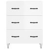 vidaXL Buffet Blanc brillant 69,5x34x90 cm Bois d'ingénierie
