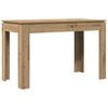vidaXL Table &agrave; manger ch&ecirc;ne artisanal 120x60x76 cm bois d'ing&eacute;nierie