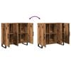 vidaXL Buffet Bois ancien 90 x 34 x 80 cm Bois d'ing&eacute;nierie