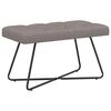 vidaXL Banc avec capitonnage bouton Taupe 80 x 40 x 46 cm Tissu