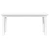 vidaXL Banc 90 cm blanc bois massif caoutchouc