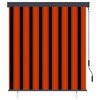 vidaXL Store roulant d'extérieur 140x250 cm Orange et marron