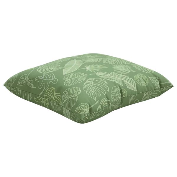 vidaXL Coussins &Eacute;parpill&eacute;s Feuille 4 pcs Motif feuille 60 x 60 cm
