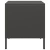 vidaXL Tables de chevet 2 pcs noir 35x39x43,5 cm acier
