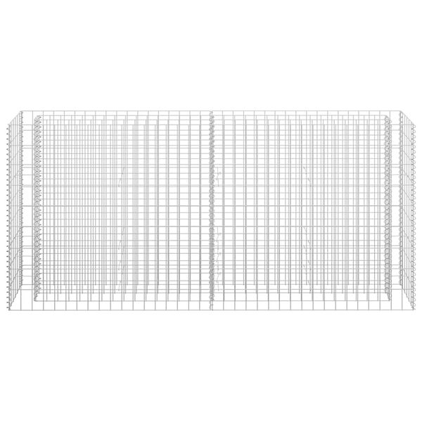 vidaXL Lit surélevé à gabion Acier galvanisé 180x30x90 cm