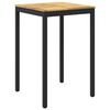 vidaXL Table de Bar de Jardin NAARDEN Blanc et noir 70 x 68,5 x 105 cm
