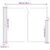vidaXL Auvent lat&eacute;ral r&eacute;tractable marron 180x600 cm